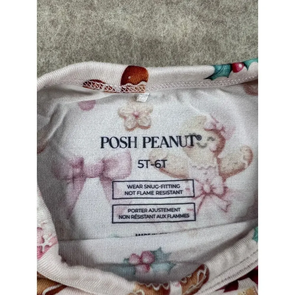 Posh Peanut Ginger Posh Bamboo Pajama Set Girls Size 5/6